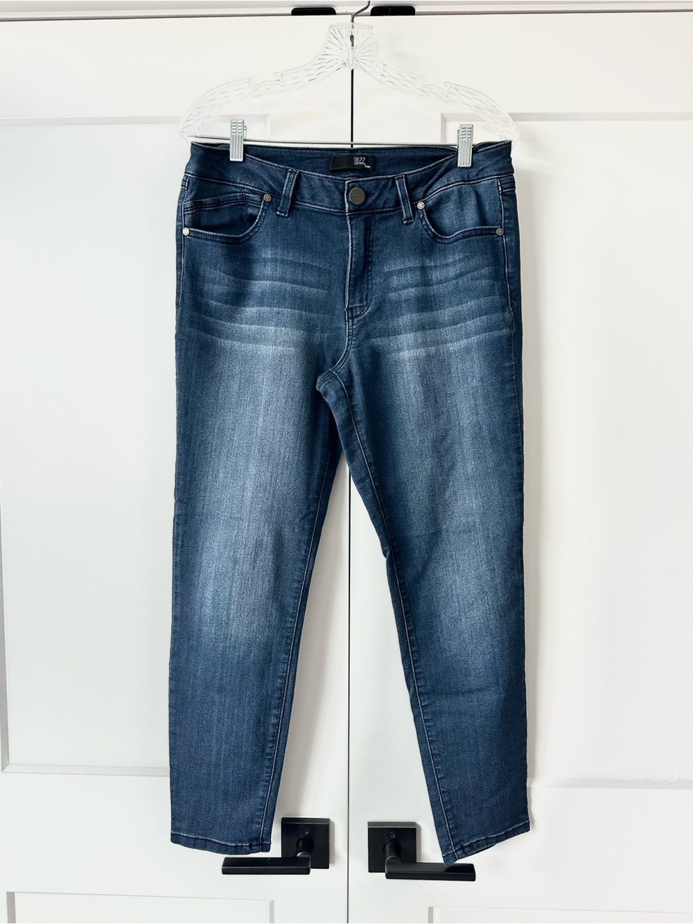 1822 ankle skinny jeans dark wash size 12